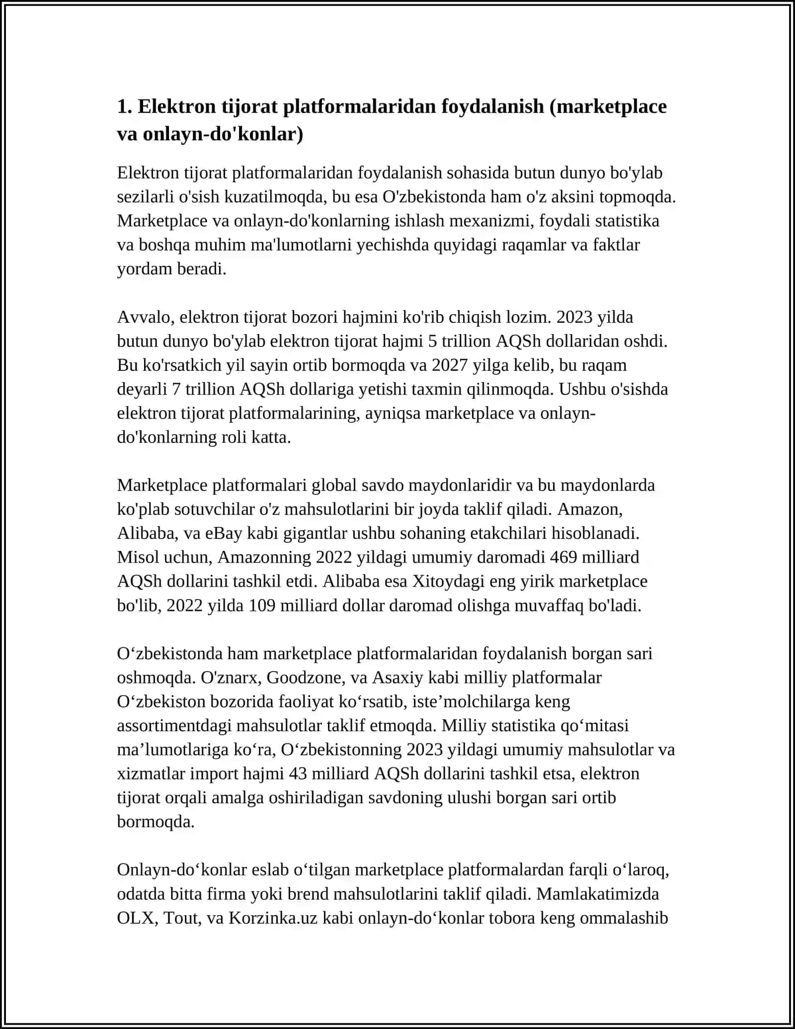 ELEKTRON TIJORAT TIZIMLARIDAN FOYDALANISH 3