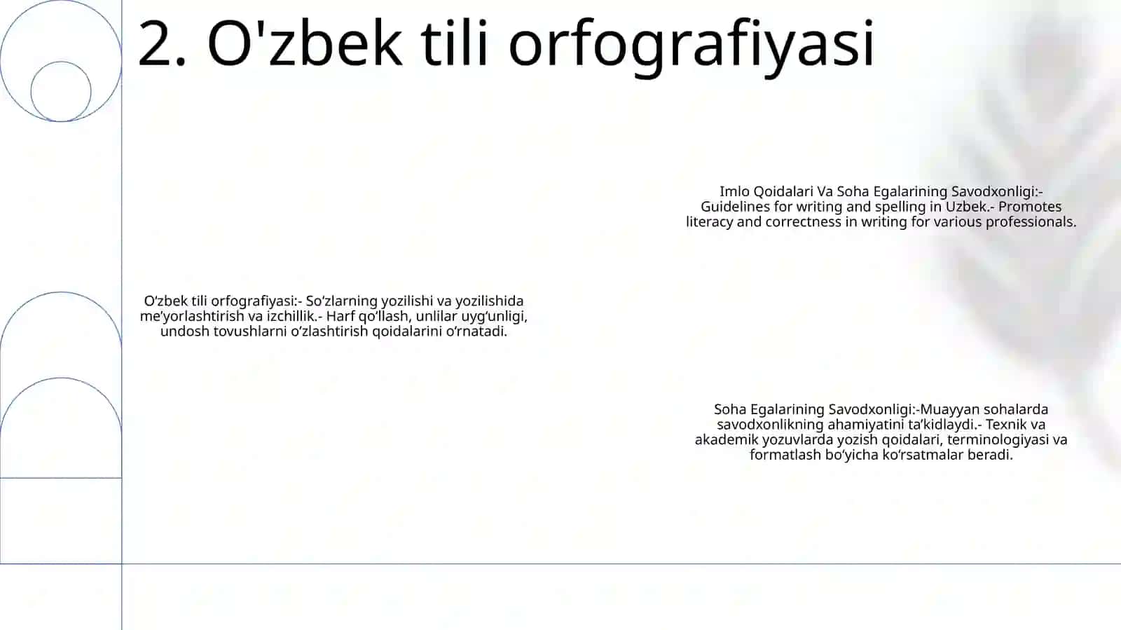 OʻZbek Tilining Imlo Qoidalari Va Soha Egalarining Savodxonligi 3