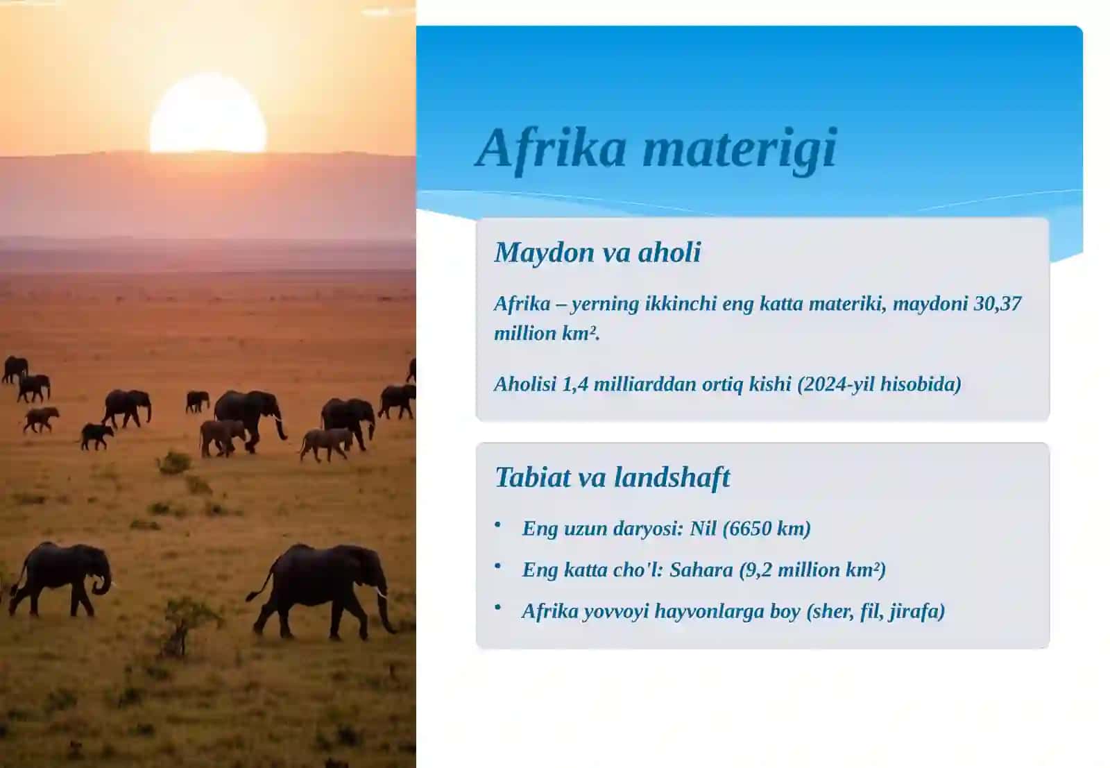 Afrika materigi 3