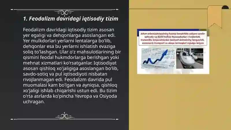 Feodalizm davridagi iqtisodiy tizim 3