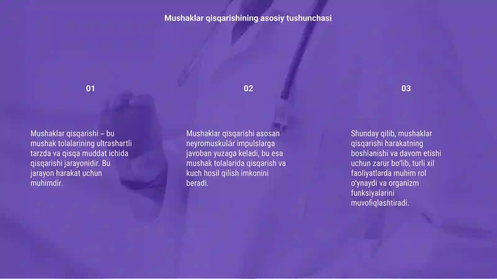 Mushaklar qisqarishi 3