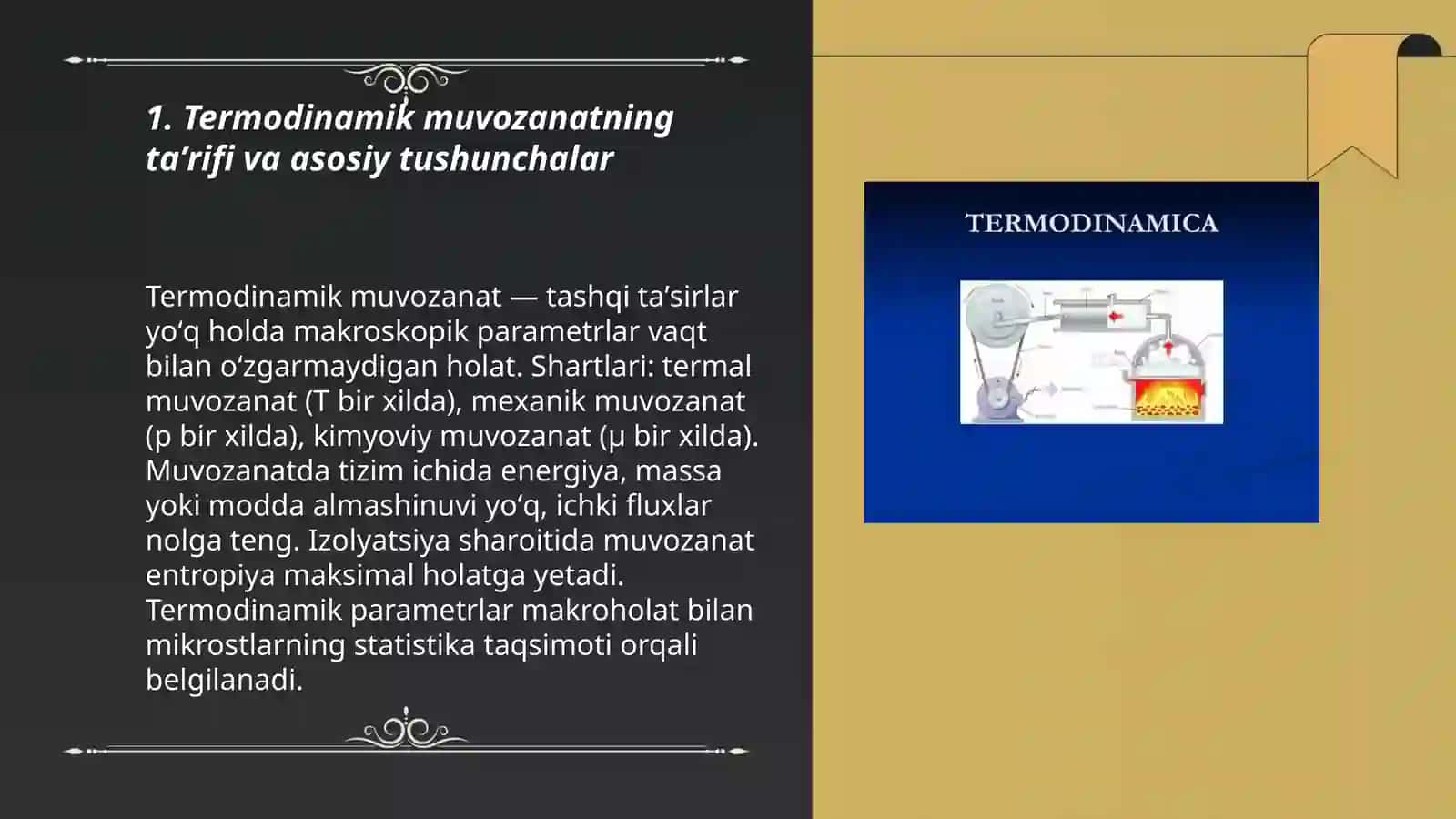 Termodinamik muvozanat 3
