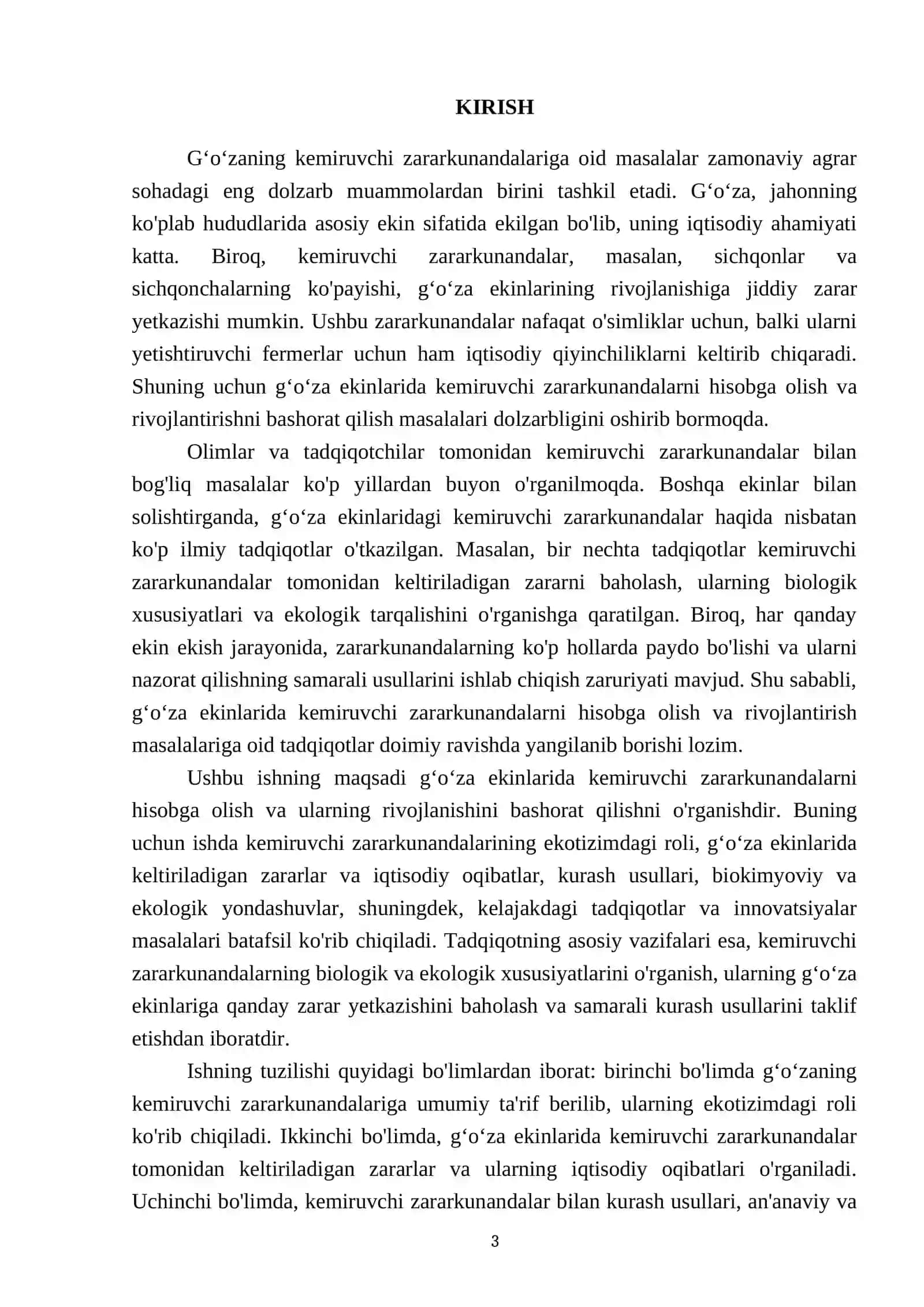 Gʻoʻzaning kemiruvchi zararkunandalarni hisobga olish va rivojlantirishni bashorat qilish 3