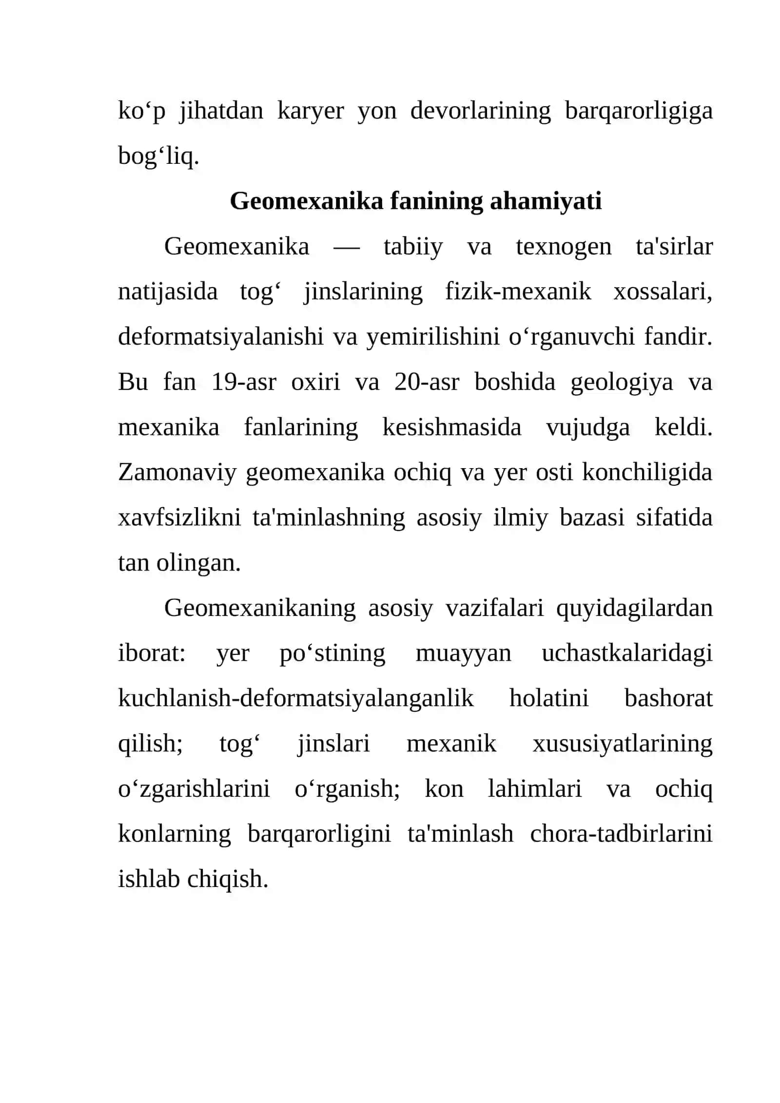 O‘zbekiston iqtisodiyotida konchilik sanoatining o‘rni 3