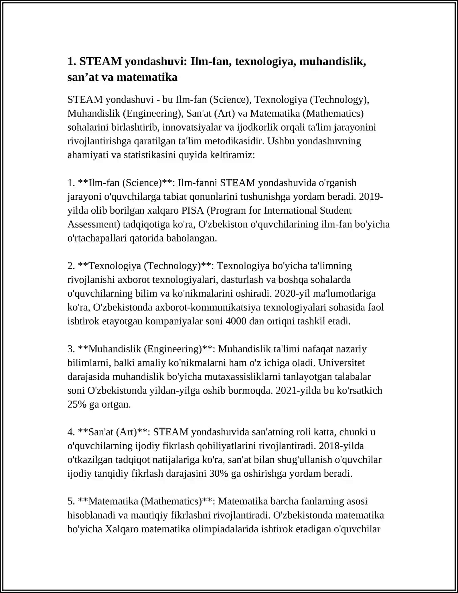 MAKTABGACHA TAʼLIM MUASSALARI UCHUN ZAMONAVIY XALQARO OʻQUV DASTURLARI 3