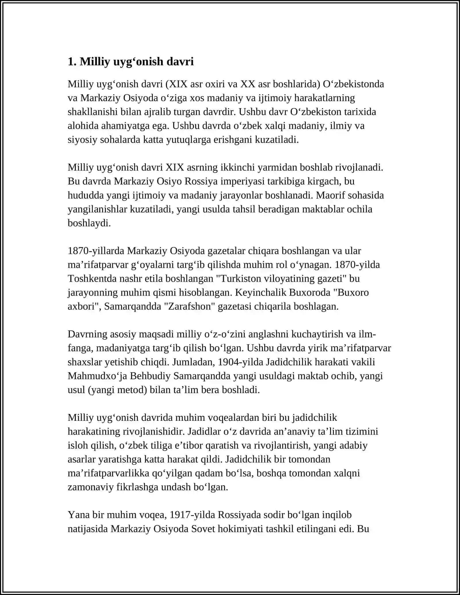 MUSTAQILLIKKA ERISHISH ARAFASIDA O'ZBEKISTONDAGI IJTIMOIY-SIYOSIY JARAYONLAR 3