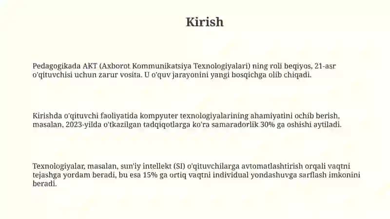 Òqituvchi pedagogik faoliyatida kompyutertexnologiyalardanfoydalanish 3
