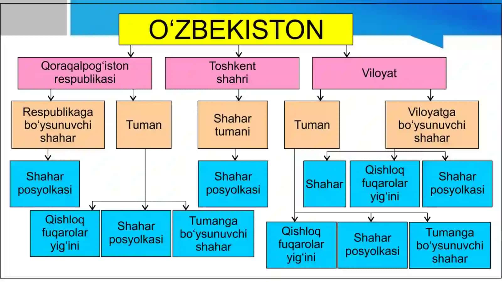 O’zbekistonning ma’muriy hududiy bo’linishi 3