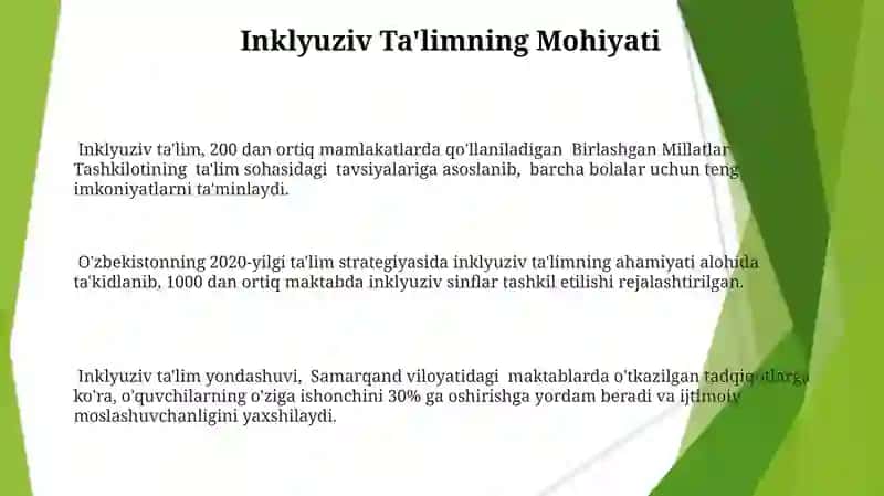 Inklyuziv Ta'lim: Bag'rikeng Muhit Yaratishning Asosini Qo'yish 3