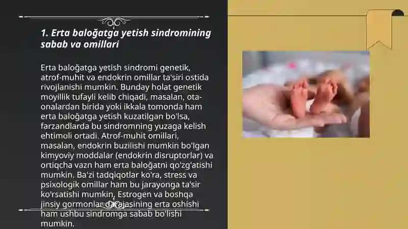 Erta baloğatga yetish sindiromi 3
