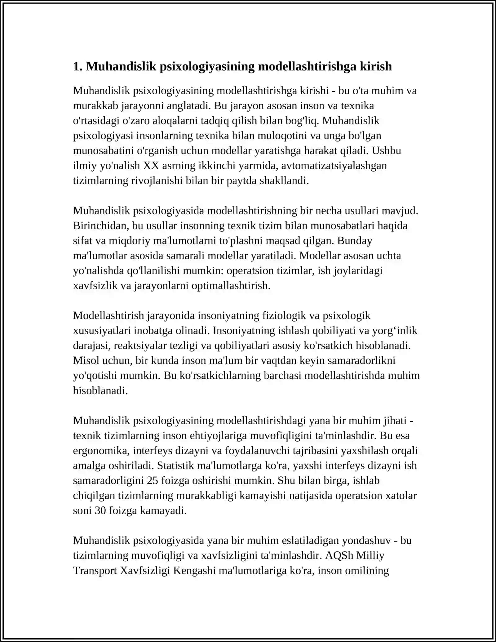 Muhandislik Psixologiyasida Modellashtirish Metodlari 3