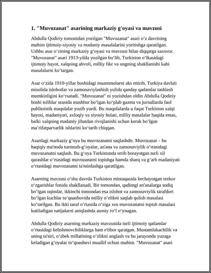 ULUGʻBEK HAMDAMNING ‘’MUVOZANAT’’ ASARI 3