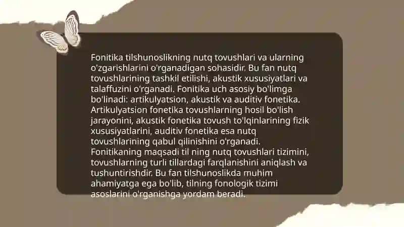 Fonitika haqida slayd 3