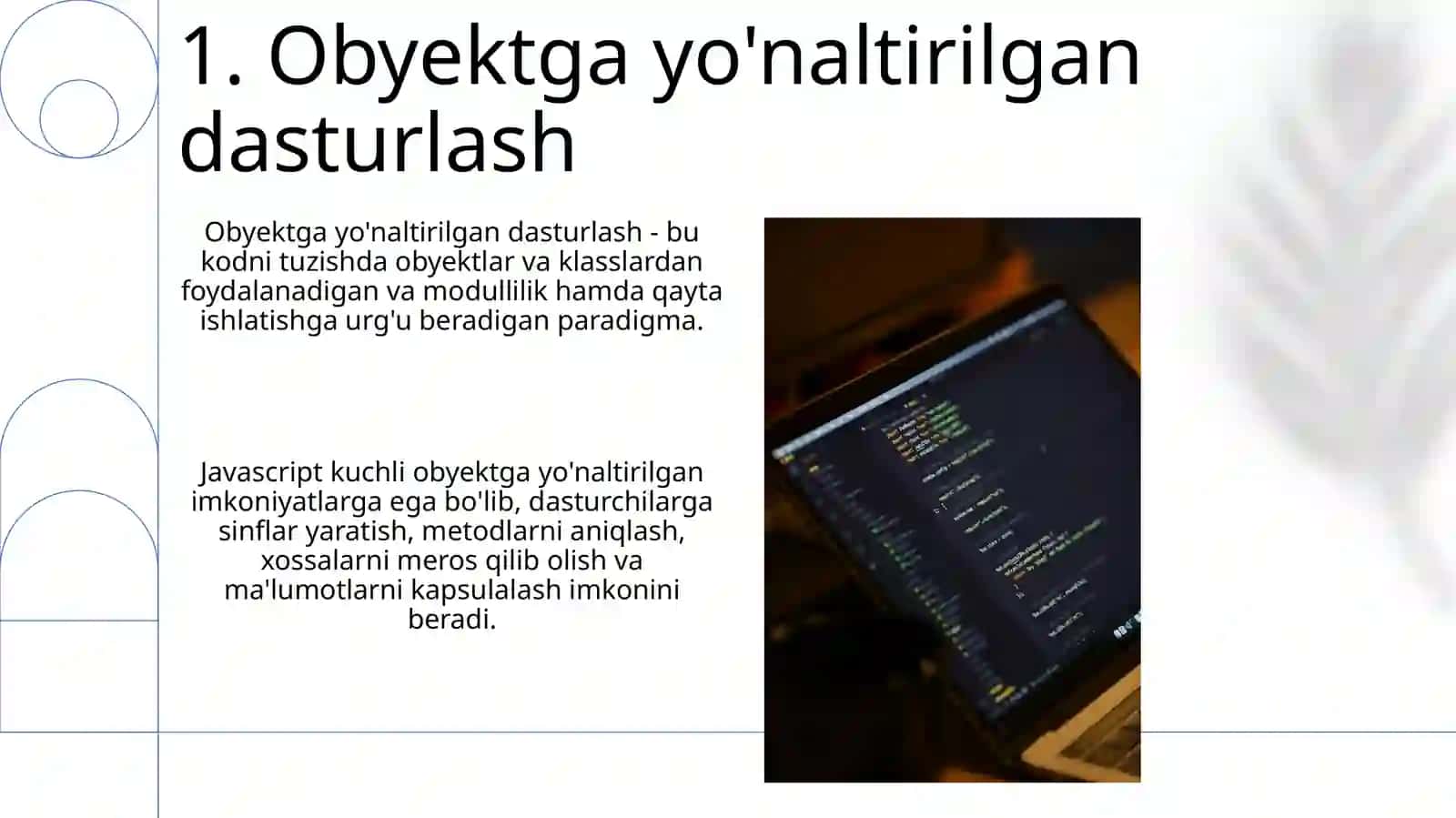 Javascript dasturlash imkoniyatlari 3