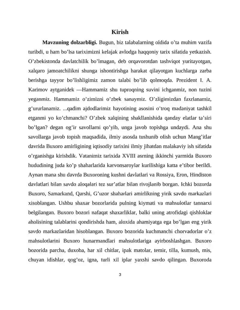 Mangʻitlar davrida Buxoro amirligining siyosiy tizimi 3