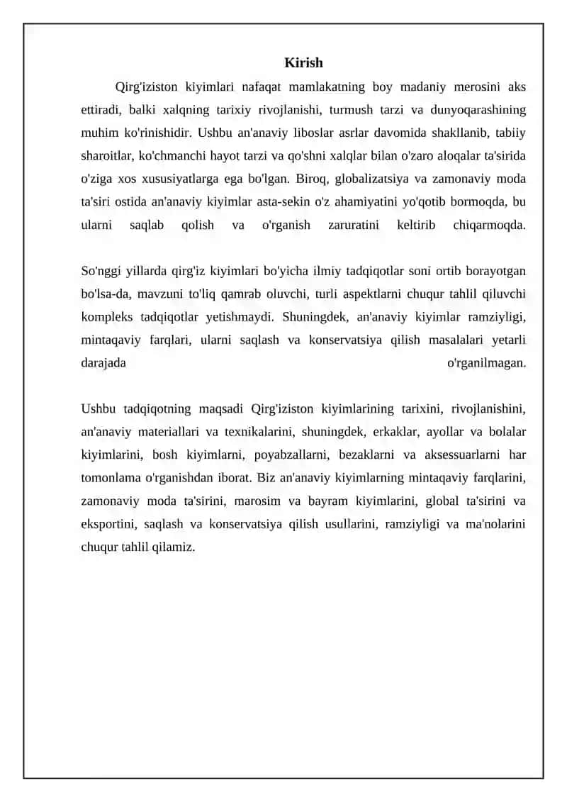 Qirģiziston liboslari 3
