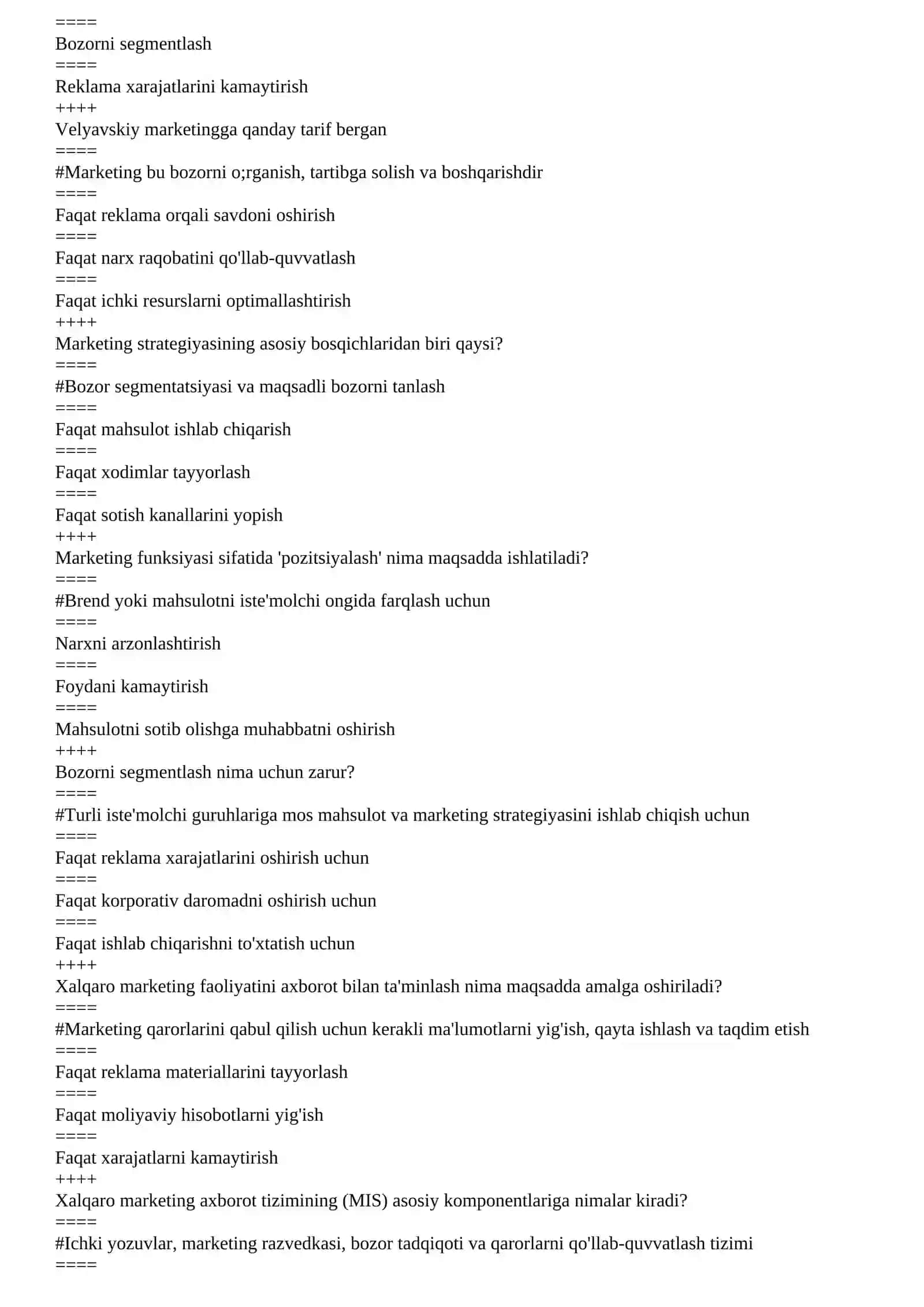 HEMIS dasturida test NAMUNA 3