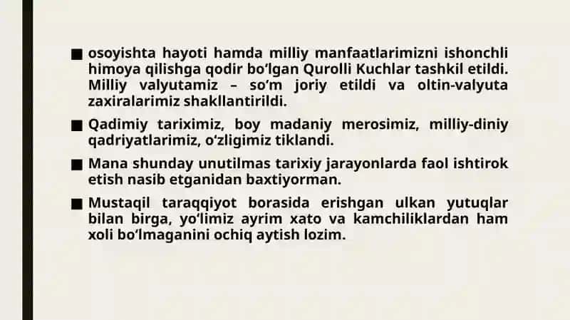 Yangi O’zbekistondagi ma’naviy o’zgarishlar 3