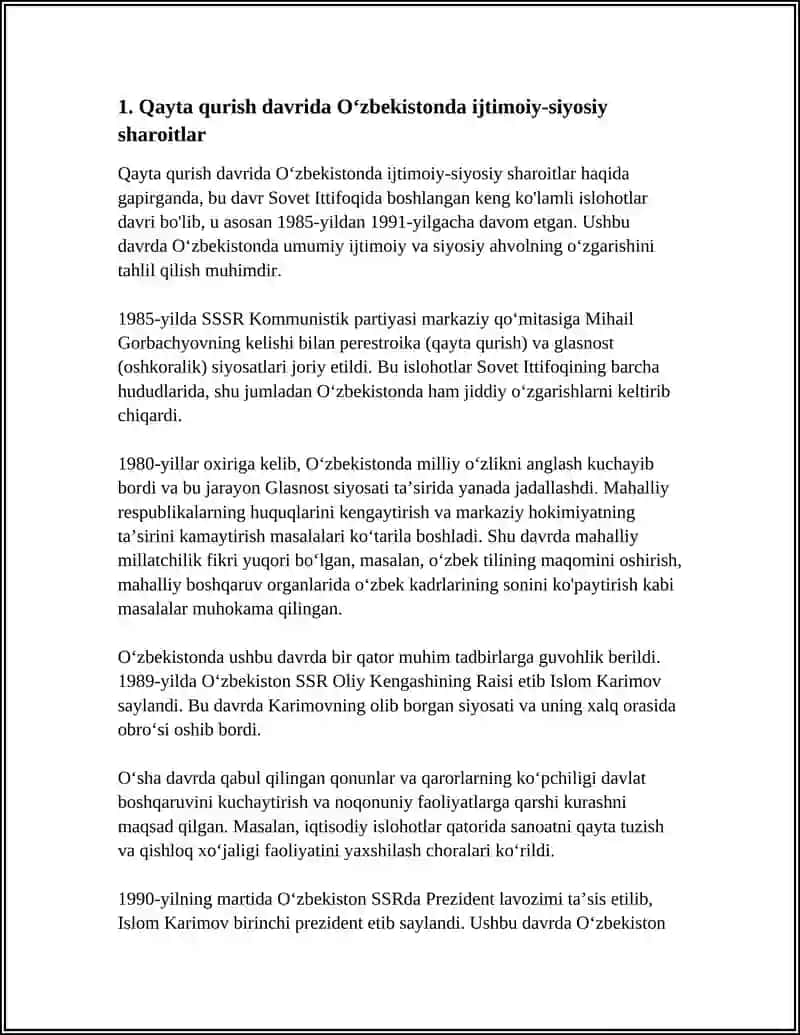 QAYTA QURISH YILLARIDA ÕZBEKISTONDAGI IJTIMOIY SIYOSIY JAMIYAT 3