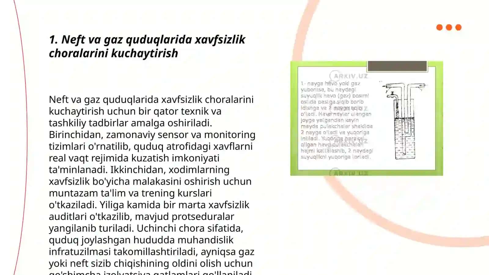 Neft va gaz quduqlarini ifloslanishini oldini olish va unga qarshi kurashish 3