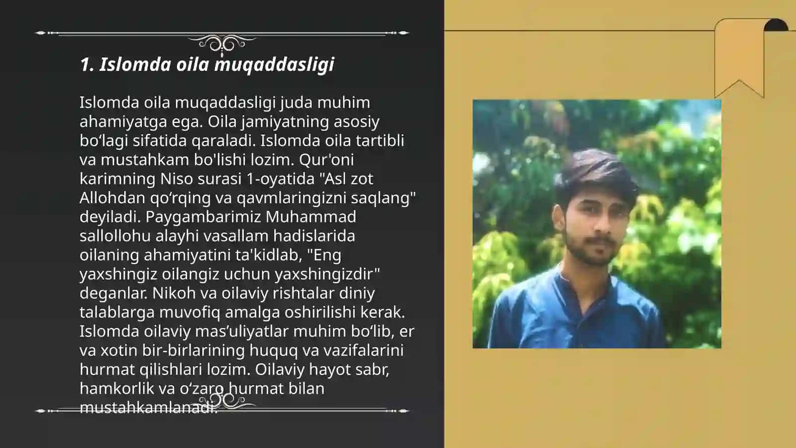 Shayx Muhammad Sodiq Muhammad Yusuf Baxtiyor oila asarida islom qadriyatlarining talqini 3