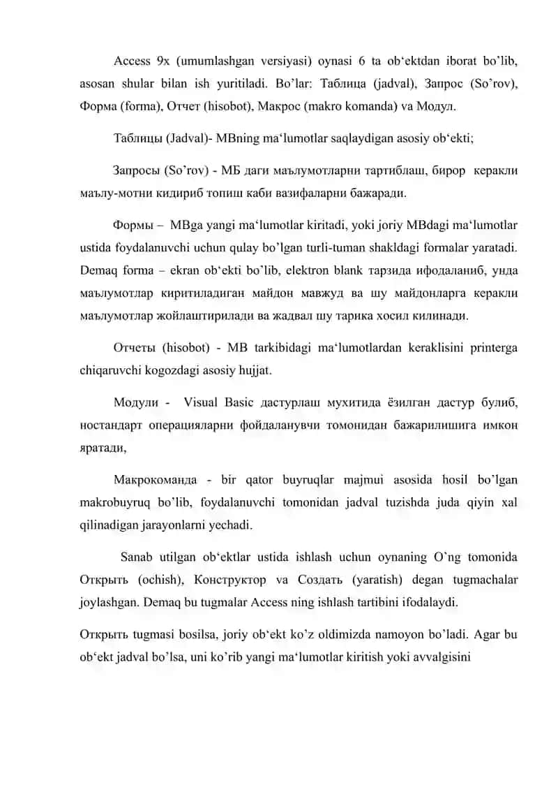 MS ACCESS 3