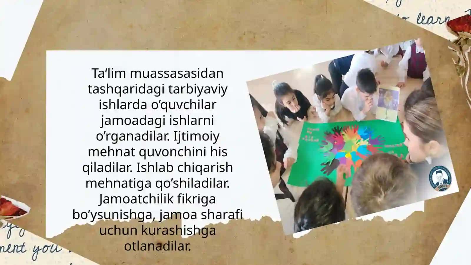 Boshlang'ich sinflarda sinfdan tashqari ishlаrni tashkil etishda o`quv vositalari zamonaviy pedagogik texnologiyalardan foydalanish. Boshlang`ich sinf o'quvchilari uchun sinfdan tashqari ishlarda foydalaniladigan ijodiy mаshqlаr 3