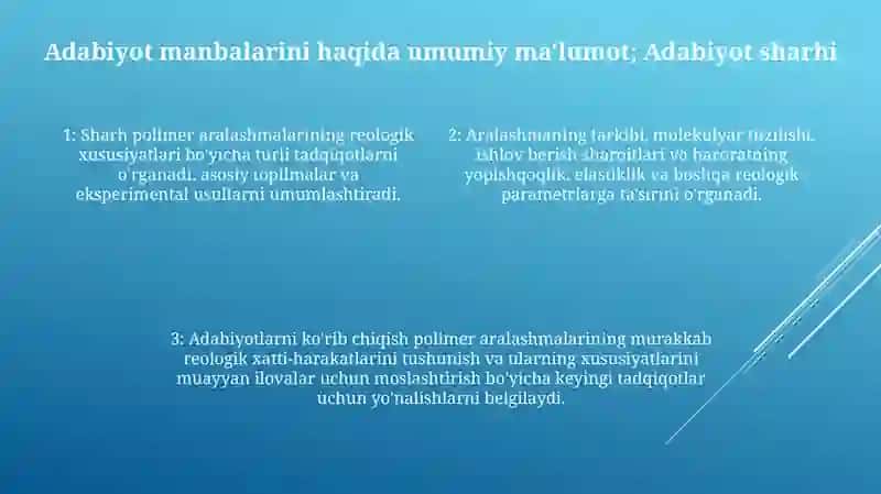 Polimer Eritmalarning Reologik Xossalarini OʻRganish 3