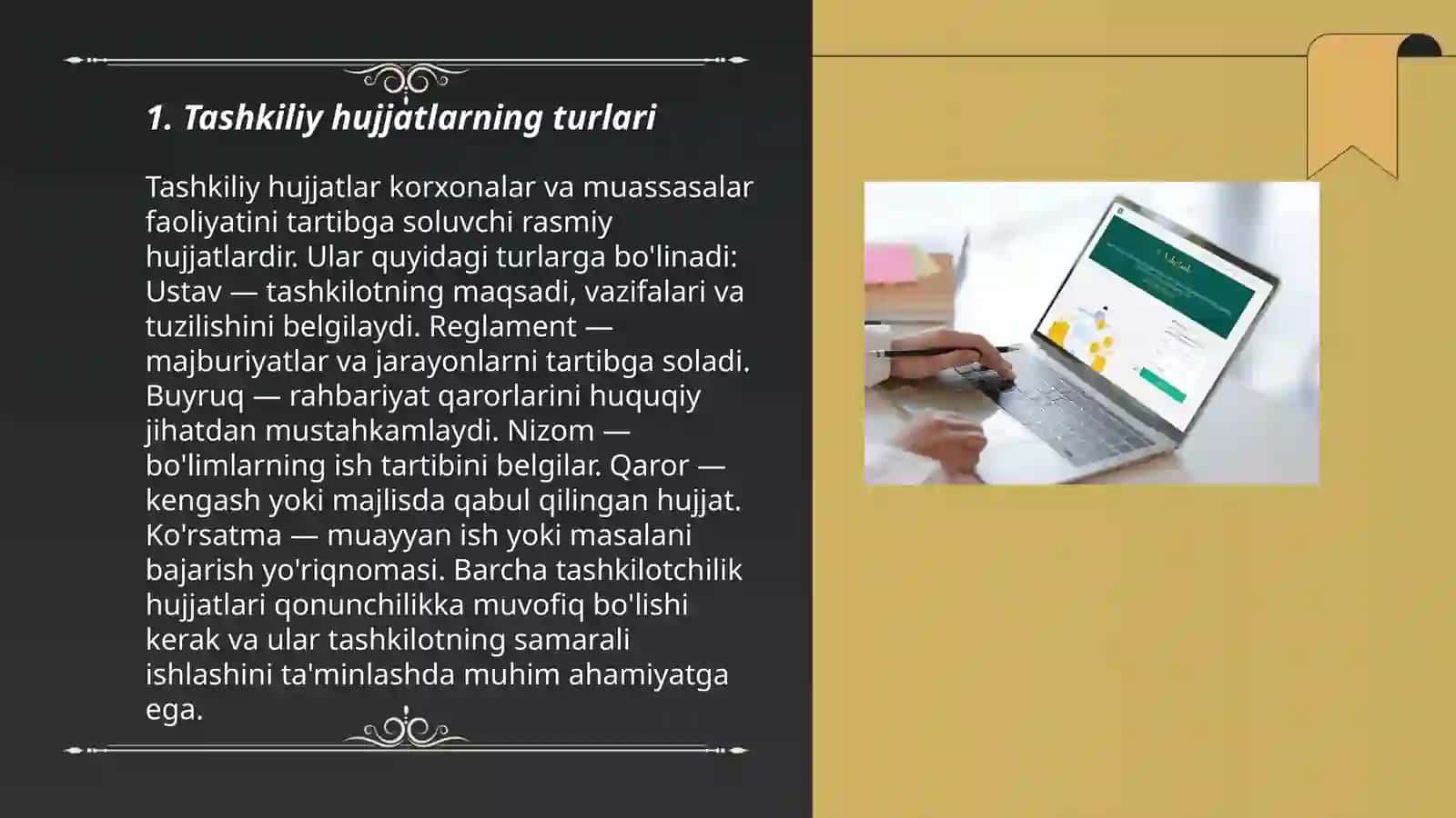 Tashkiliy hujjatlar va ularni rasmiylashtirish 3
