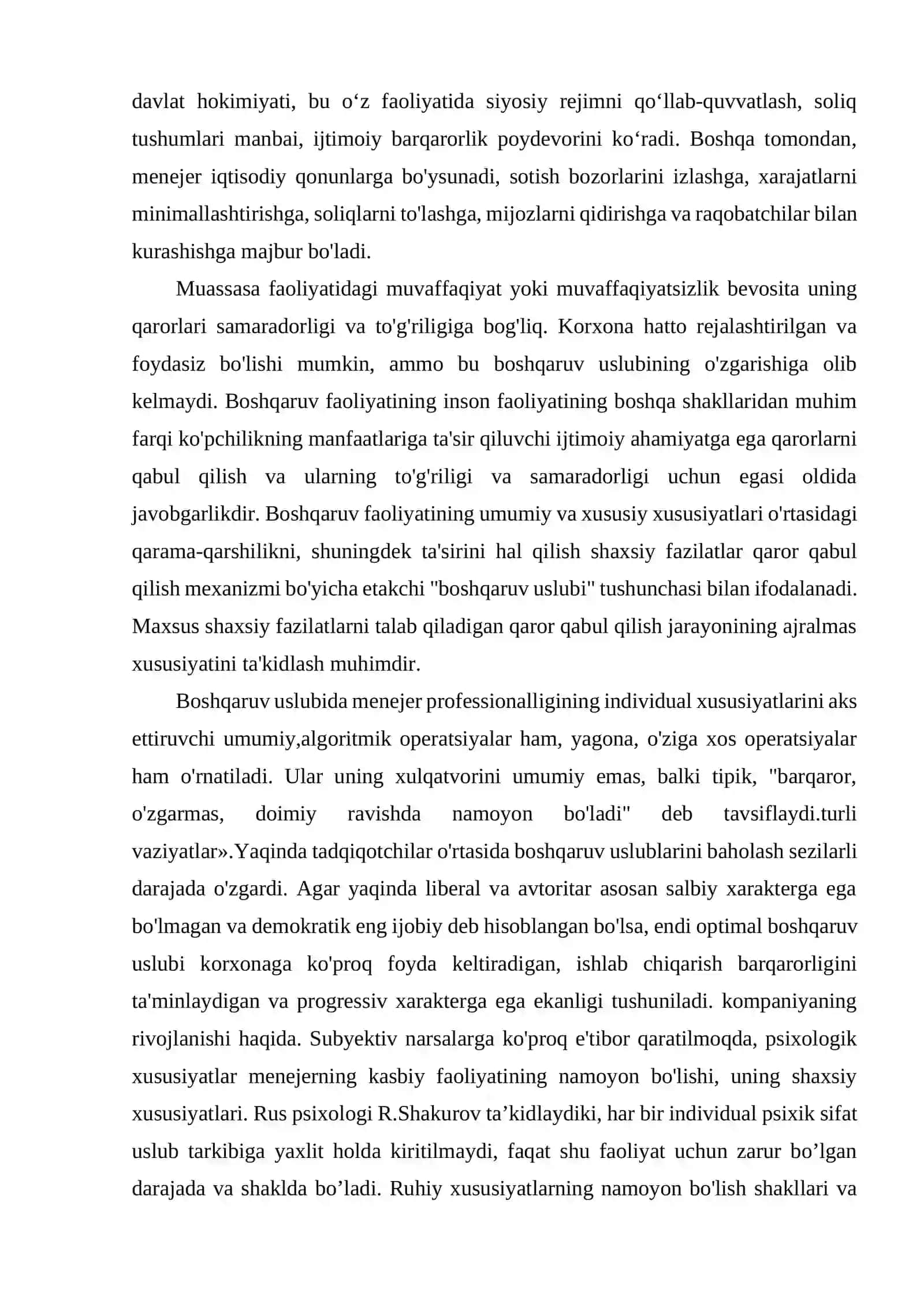 BOSHQARUV QARORLARINI QABUL QILISHGA TA'SIR QILUVCHI OMILLAR 3