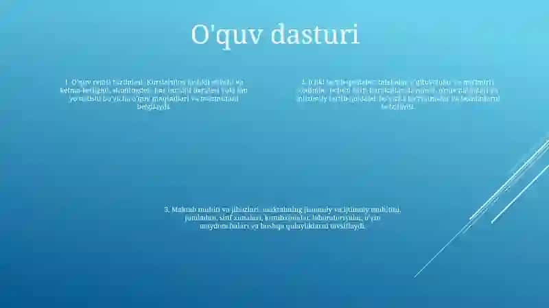 Xususiy Maktab Ichki Tizimi 3