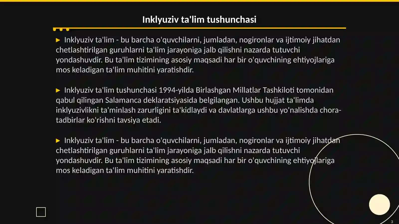 Inklyuziv ta'limning huquqiy asoslar 3