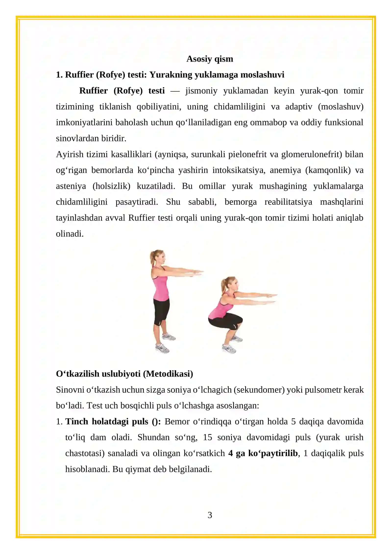 Ayirish tizimi kasalliklarida (pielonefrit, glomerulonefrit, buyrak-tosh kasalligi) reabilitatsiyasi 3