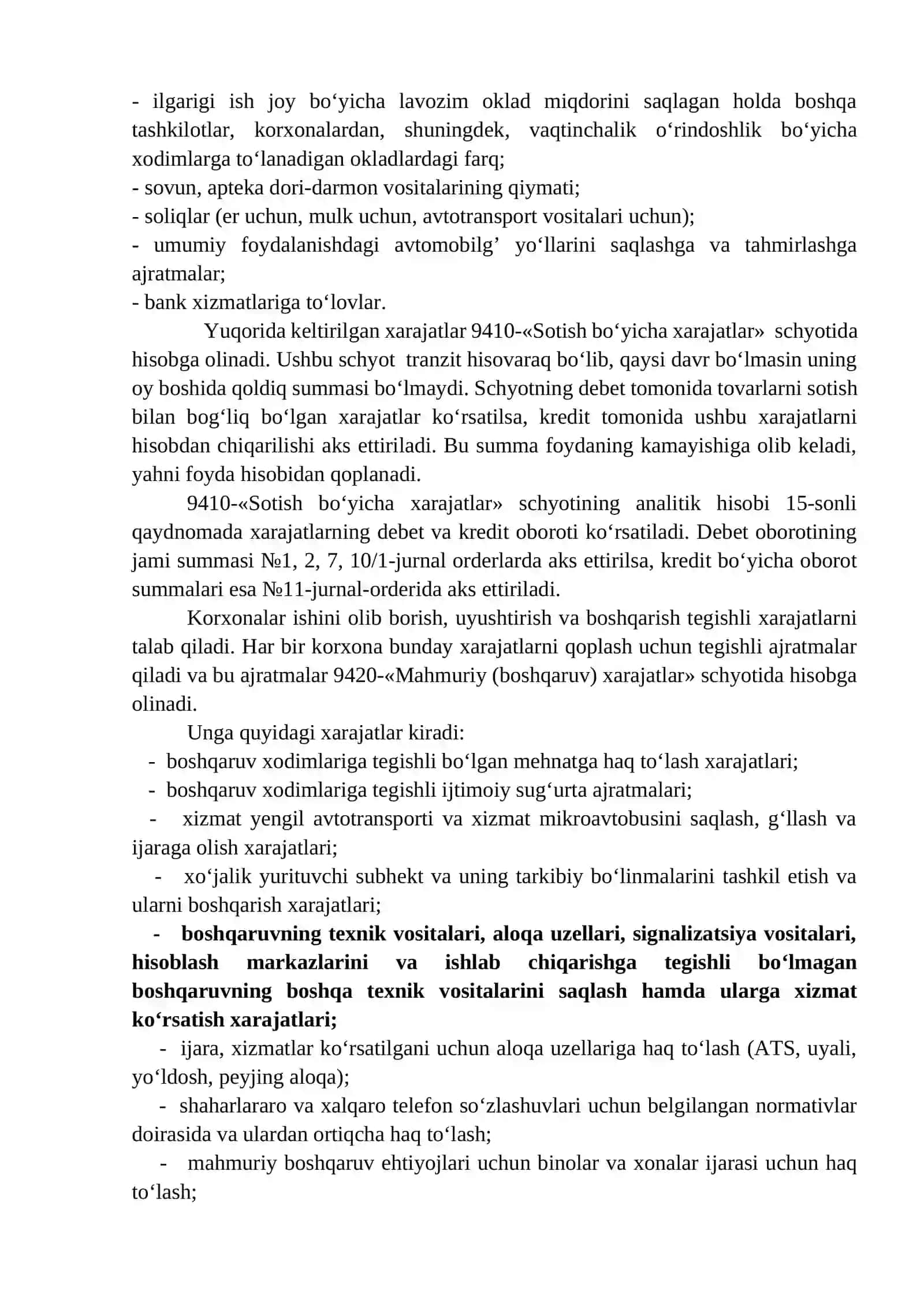 21-mavzu; Davr xarajatlarining tarkibi va hisobi. Moliyaviy faoliyat bo‘yicha daromadlar va xarajatlar hisobi 3