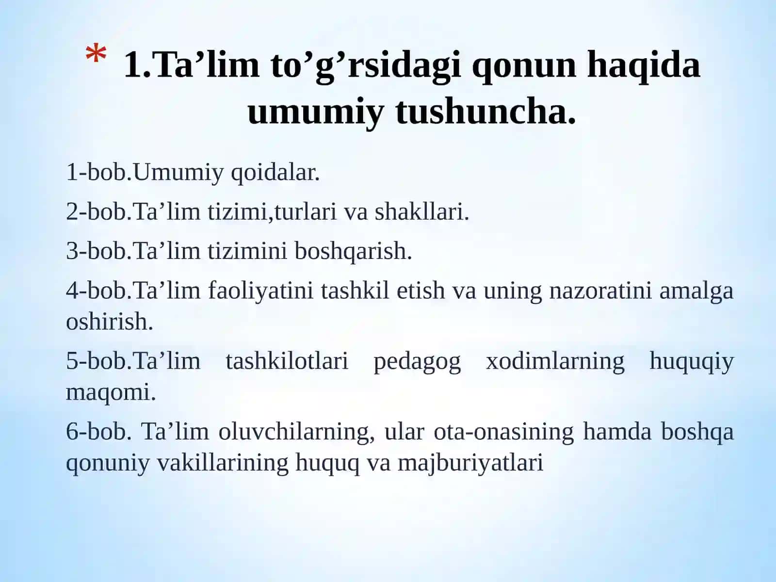 Ta’lim to‘g‘risidagi qonun 3