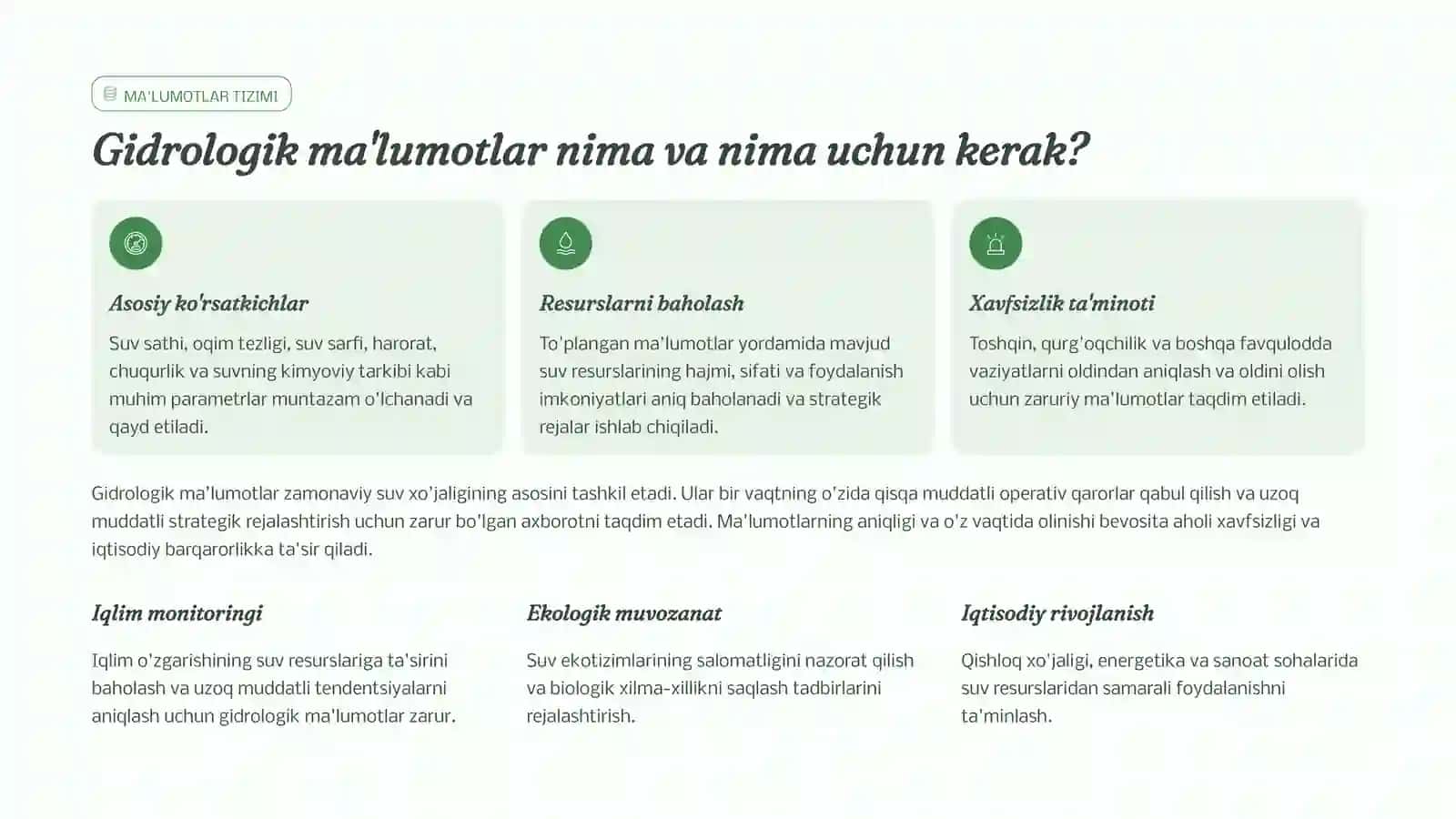 Gidrologik ma'lumotlarni to'plash va qaytaishlashtexnologiyalari 3