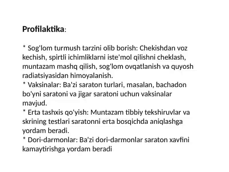 Onkologik kasalliklar: Epidemiologiya 3