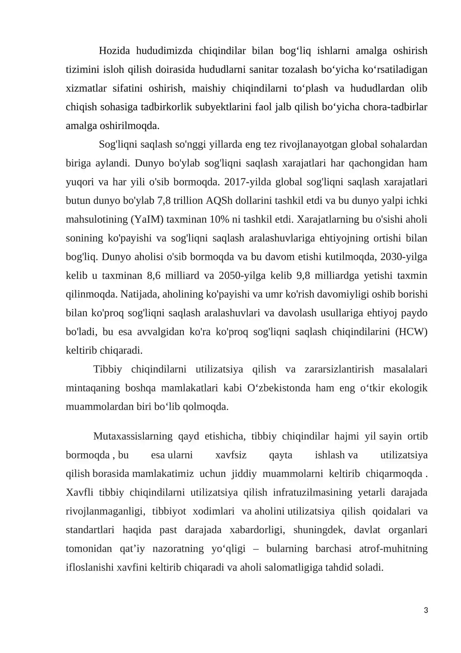 Tibbiy chiqindilar utilizasiyasi {termiz misolda} 3
