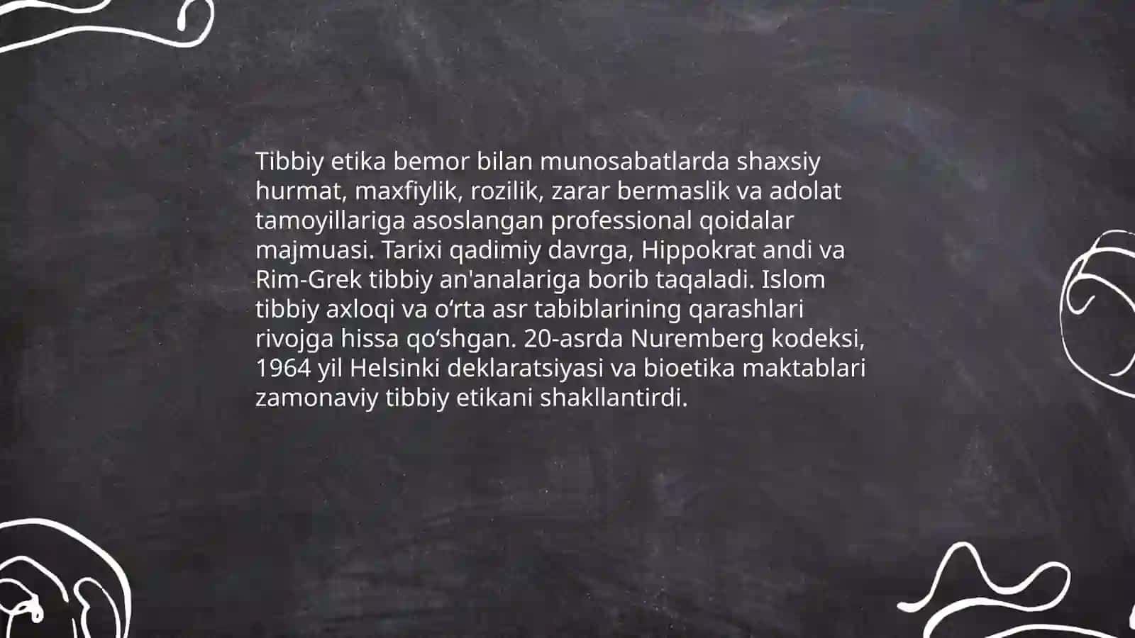 Tibbiy etika asoslari 3