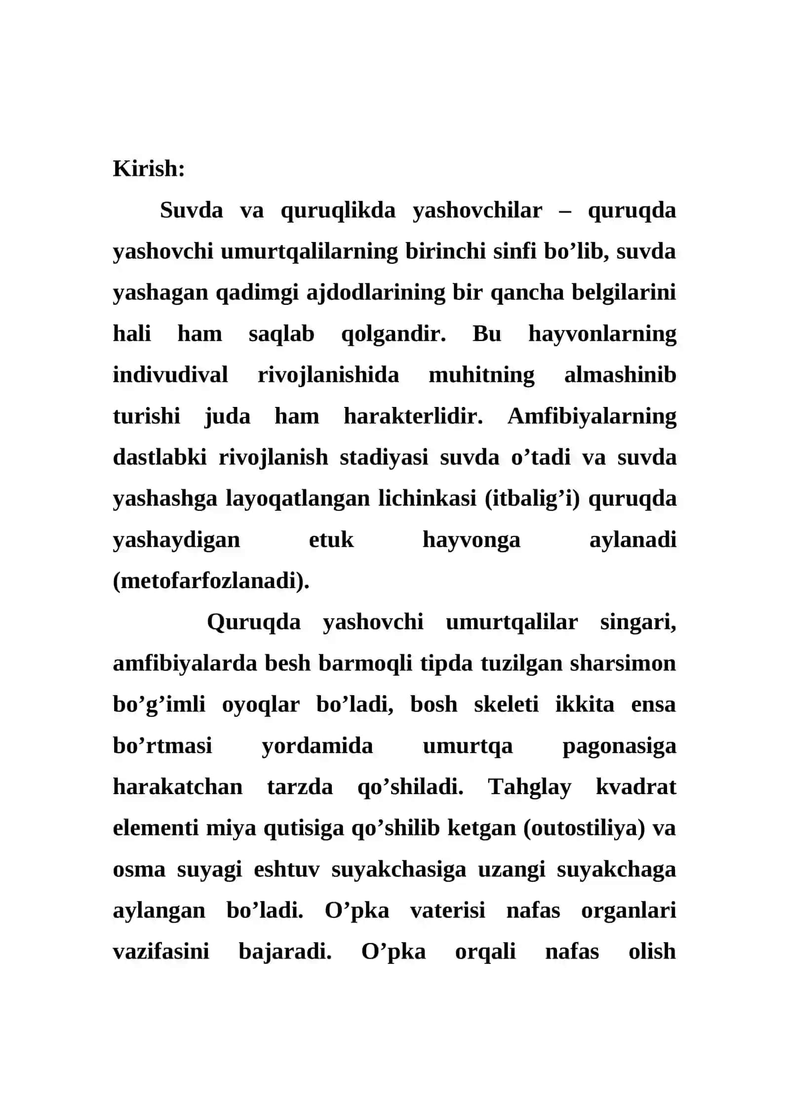 Amfibiyalrning inson hayoti va tabiatda tutgan o’rni 3
