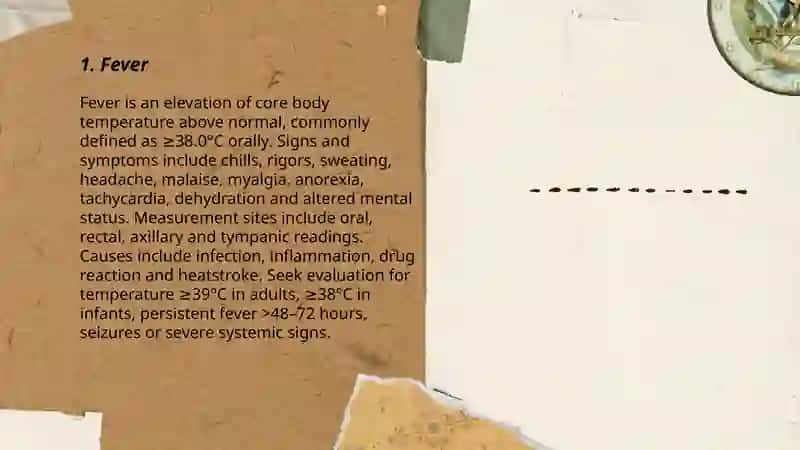 Signs and Symptoms of Fever 3