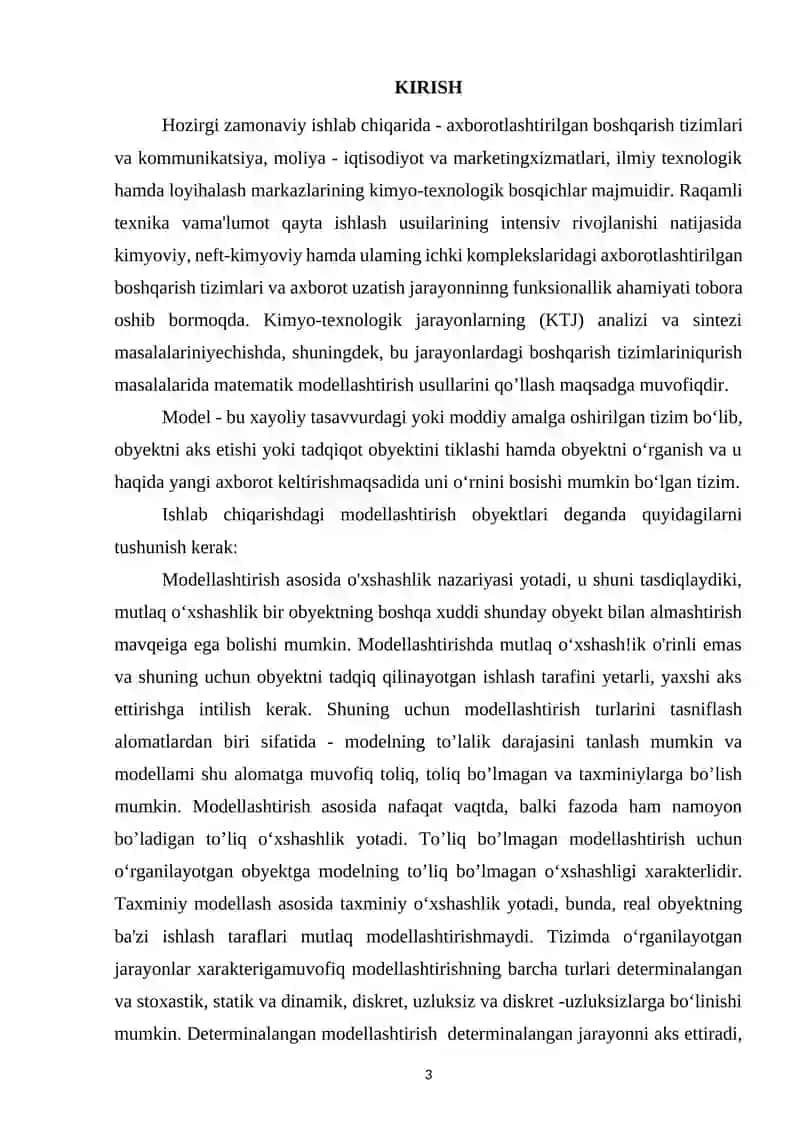 Mevalarni qurutish jarayonini modelini yaratish 3