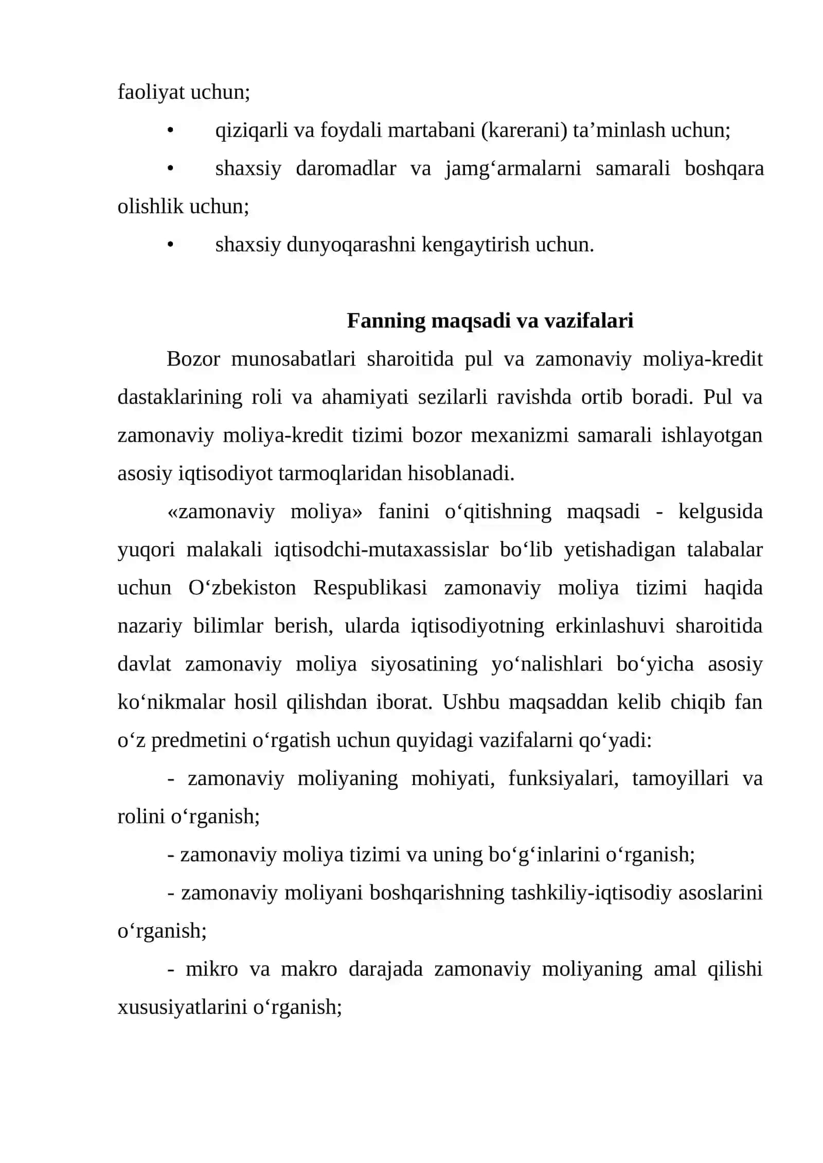 Zamonaviy moliyaning mohiyati va funksiyalari 3