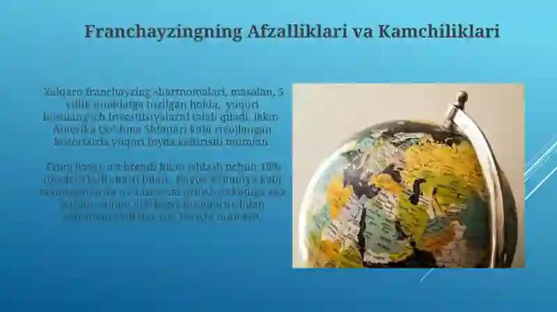 Xalqaro franchayzing modeli 3