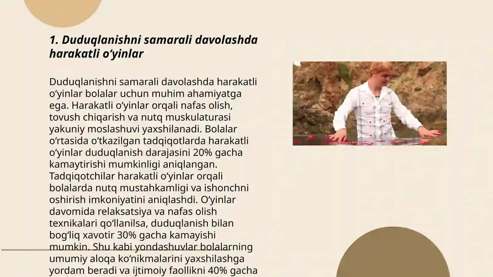 Duduqlanishni bartaraf etishda harakatli va didaktik oʻyinlar Bobojonòva Oʻgʻiljon 3