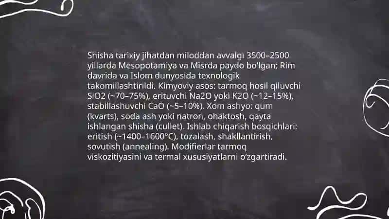 Kimyo yangi yuksalish bosqichini belgilagan moddalar va materiallar 3