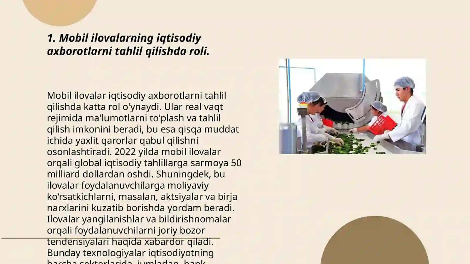 Iqtisodiy maʼlumotlarni qayta ishlashda mobil ilovalardan foydalanish 3