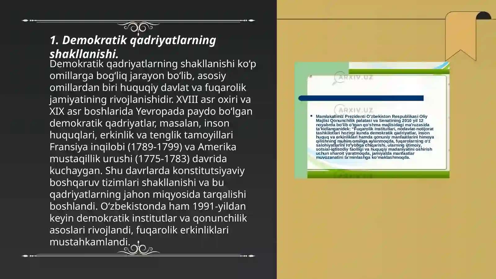 Oʻzbekistonda Demokratik va Fuqarolik Jamiyati 3