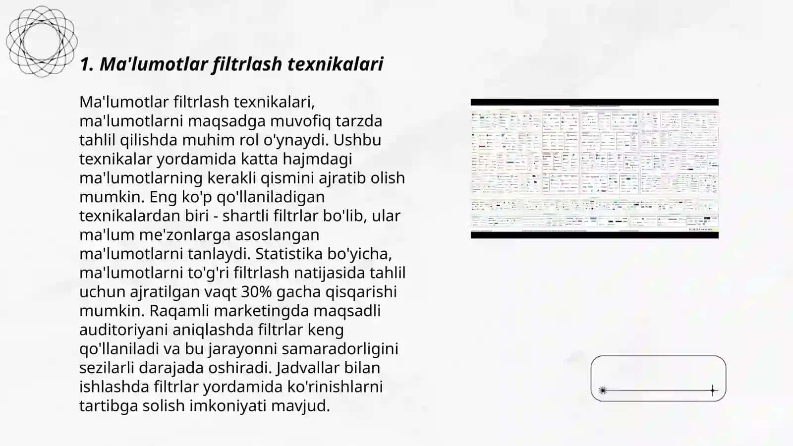Ma'lumotlar filtrlash texnikalari 3