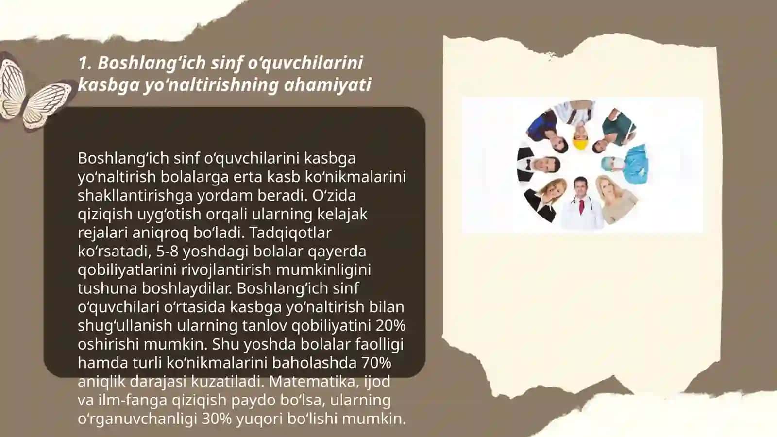 Boshlang’ich sinf o‘quvchilarini kasbga yo’naltirishning mohiyati, usullari va muammolari 3